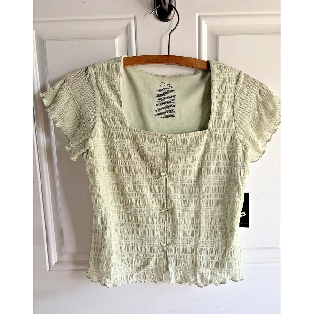 art class Light Green Short Sleeve Shirt - Girls L (10/12)